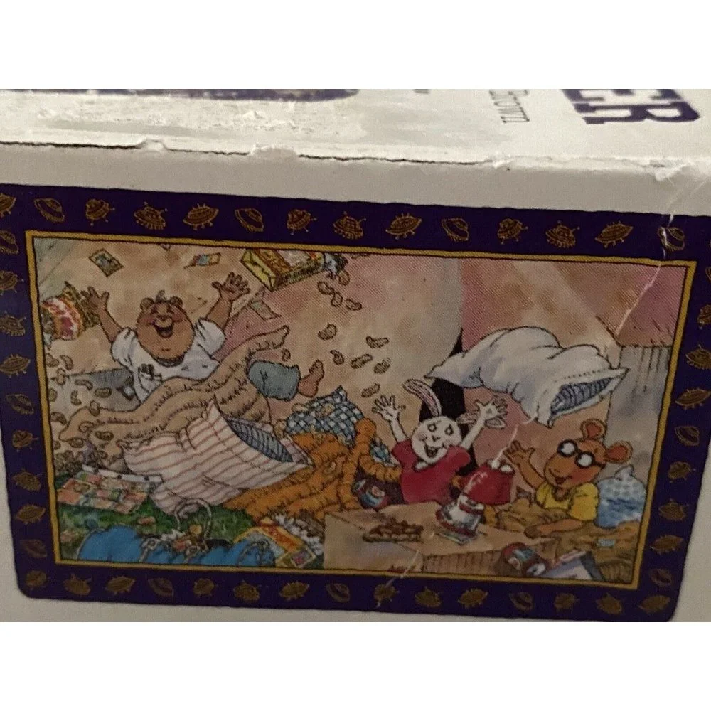 96' Arthur's First Sleepover Children's 60 Piece Jigsaw Puzzle by Marc Brown Vtg